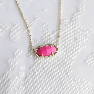 Kendra Scott Elisa Gold Necklace Pink Magnesite